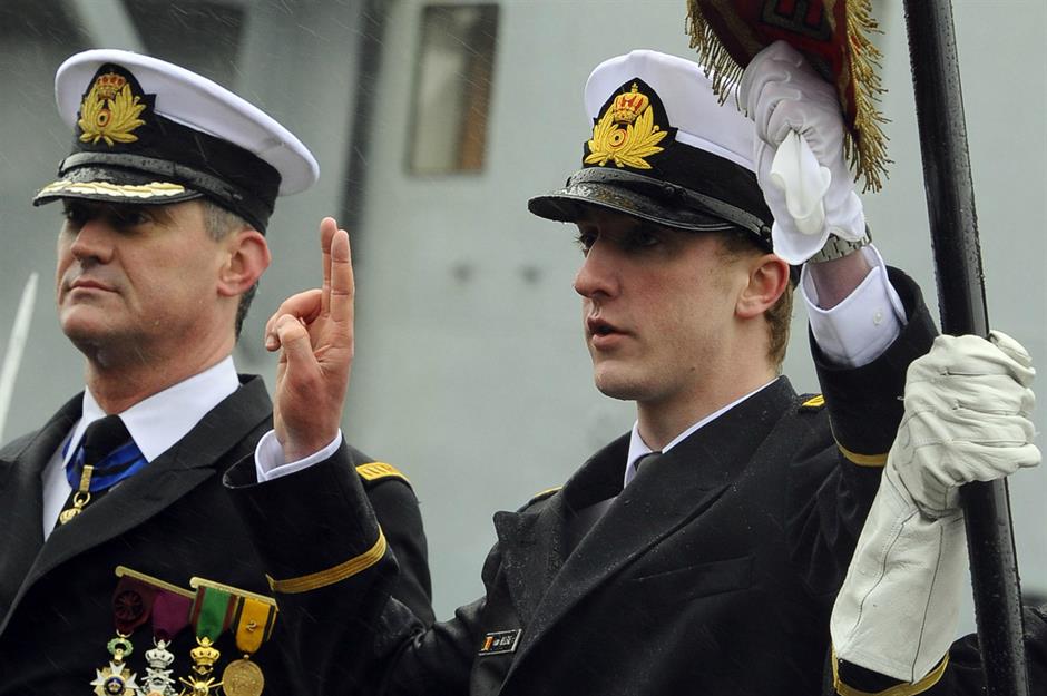 Prince Joachim, Belgium: navy officer